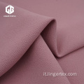 Crepe di poliestere tessuto a maglia twill con spandex